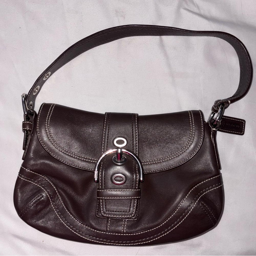 Coach Brown Leather Shoulder Bag